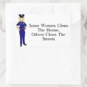 Einige Frauen - Spaß für saubere Polizei Rechteckiger Aufkleber (Tasche)