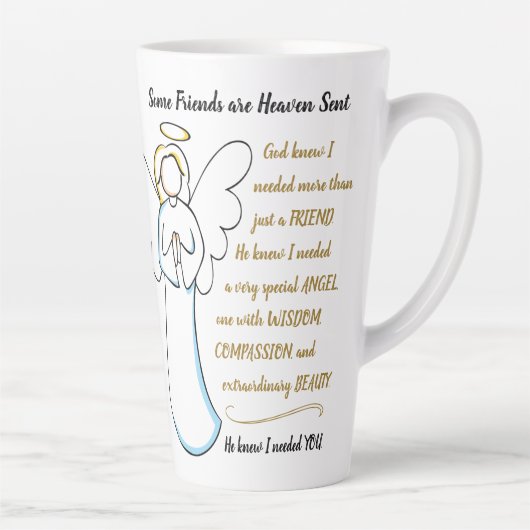 Einige Freunde sind "Heaven Sent Friendship Latte Milchtasse (Rechts)