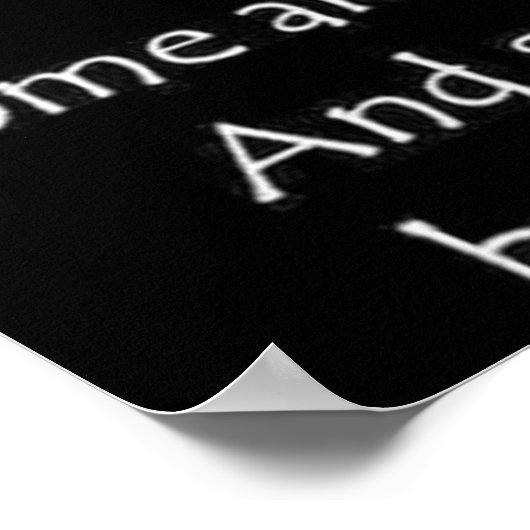 EINIGE FREUNDE SIND WIE FREUNDE. POSTER (Ecke)