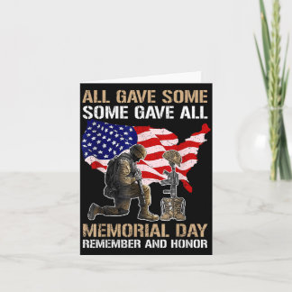 Einige gaben Memorial Day Denken Sie an die Gefall Karte