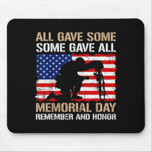 Einige gaben Memorial Day Erinnern Ehre USA Gefall Mousepad