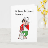 Einige gebrochene Knochen Karte (Gelbe Blume)