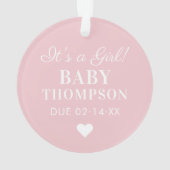 Einige Geschenke pink erwarten Baby Maternity Foto Ornament (Rückseite)
