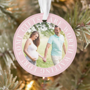 Einige Geschenke Rosa Erwartet Baby Mutterschaftsf Ornament