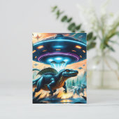 Einige glauben, UFOs seien eigentlich Alien Raumec Postkarte (Stehend Vorderseite)