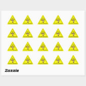 Einige Gnu Stuff_Let's gehen in eine Gnu-Richtung Dreieckiger Aufkleber (Blatt)