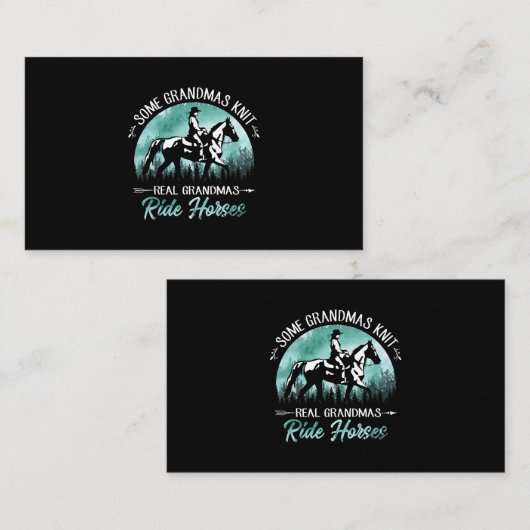 Einige Grandmas Strick Grandmas Reiten Funny Visitenkarte (Vorne/Hinten)
