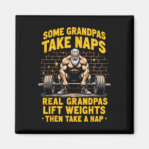 Einige Grandpas nehmen Nickerchen Grandpas Lift We Magnet
