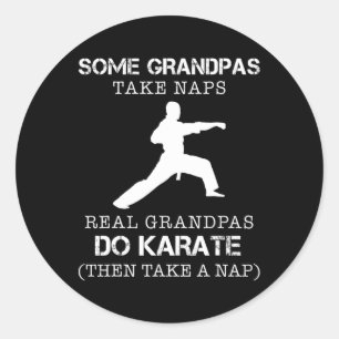 Einige Grandpas nehmen Nickerchen Real Grandpas Do Runder Aufkleber