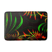 Einige Gras-Blätter, Feuerfarben in "Blume-Blätter Badematte (Vorderseite)