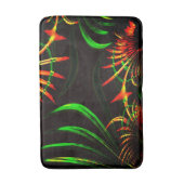 Einige Gras-Blätter, Feuerfarben in "Blume-Blätter Badematte (Vorderseite Vertikal)