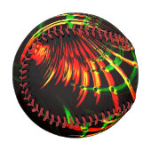 Einige Gras-Blätter, Feuerfarben in "Blume-Blätter Baseball (Vorderseite Links)