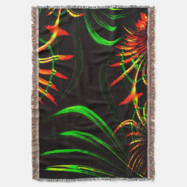 Einige Gras-Blätter, Feuerfarben in "Blume-Blätter Decke