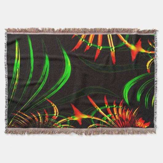 Einige Gras-Blätter, Feuerfarben in "Blume-Blätter Decke (Vorderseite)