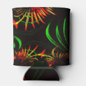 Einige Gras-Blätter, Feuerfarben in "Blume-Blätter Dosenkühler (Rückseite)