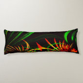 Einige Gras-Blätter, Feuerfarben in "Blume-Blätter Seitenschläferkissen (Rückseite)