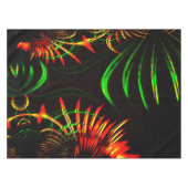 Einige Gras-Blätter, Feuerfarben in "Blume-Blätter Tischdecke (Vorderseite (Horizontal))