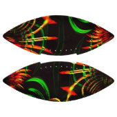 Einige Gras-Blätter und geschnitzte 'Blume-Blätter Football (Paneele)