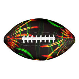 Einige Gras-Blätter und geschnitzte 'Blume-Blätter Football