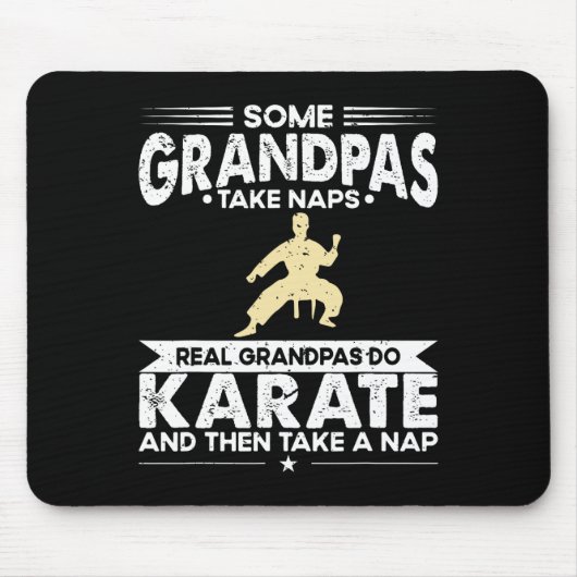 Einige Großvater Nickerchen Real Opa Do Karate Mousepad (Vorne)