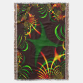 Einige grüne Graskurven und gelbe, feuerfarbene Ku Decke (Vorderseite Vertikal)