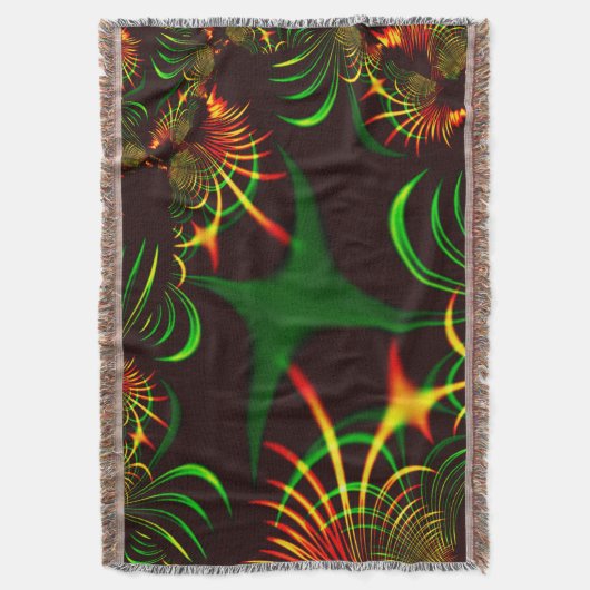 Einige grüne Graskurven und gelbe, feuerfarbene Ku Decke (Vorderseite Vertikal)