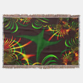 Einige grüne Graskurven und gelbe, feuerfarbene Ku Decke (Vorderseite)