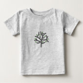 Einige grüne verlassend Bäume Baby T-shirt (Vorderseite)