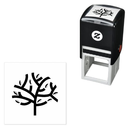 Einige grüne verlassend Bäume Permastempel (Beispiel)
