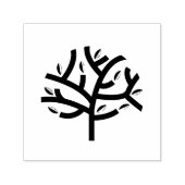 Einige grüne verlassend Bäume Permastempel (Design)