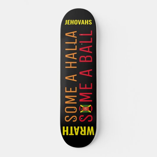 EINIGE HALLA/BALL-Skateboards Skateboard (Vorderseite)