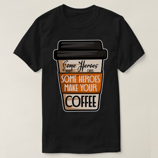 Einige Helden Barkeeper Geschenke T-Shirt (Design vorne)