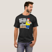 Einige Heroes Deliver Pizza - Pizzeria Delivery Ty T-Shirt (Vorne ganz)