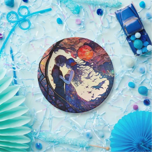 Einige Imitate aus festem Glaspapier Teller (Party)