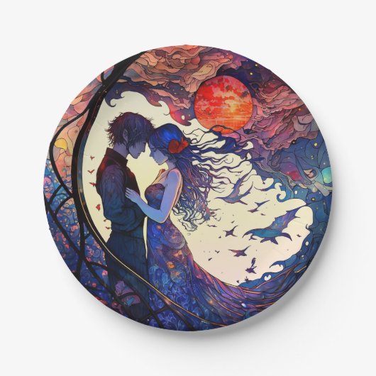 Einige Imitate aus festem Glaspapier Teller (Vorderseite)