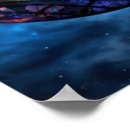 Einige Imitate gestanztes Glasposter Poster (Ecke)