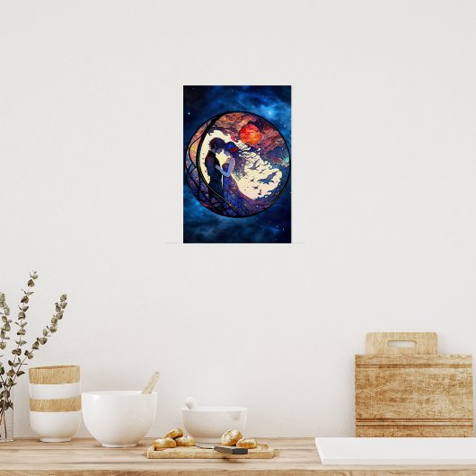 Einige Imitate gestanztes Glasposter Poster (Küche)