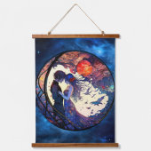 Einige Imitate verklebte Glaswand Wandteppich Mit Holzrahmen (Vorderseite)