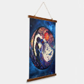 Einige Imitate verklebte Glaswand Wandteppich Mit Holzrahmen (Gewinkelt)