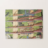 Einige kleine Waffen des Zweiten Weltkriegs auf ei Puzzle (Horizontal)