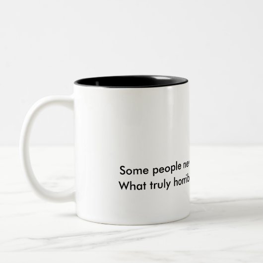 Einige Leute gehen nie Tasse Charless Bukowski (Links)