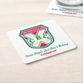 Einige Leute gehören einfach nicht dazu Rechteckiger Pappuntersetzer (angewinkelt)