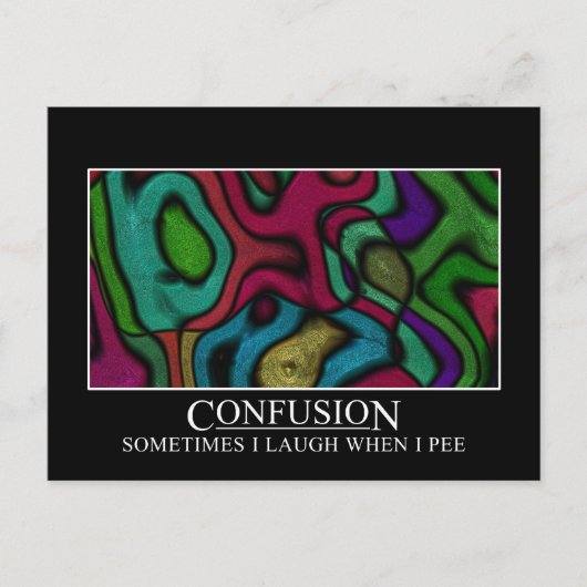 Einige Leute sind sehr leicht verwirrt Postkarte (Vorderseite)