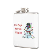 Einige Leute sollten sich auf einen Kolben schmelz Flachmann (Links)