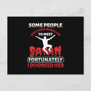 Einige Leute warten ihr ganzes Leben lang Spaß Sch Postkarte