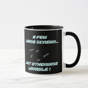 Einige lose Schrauben Tasse