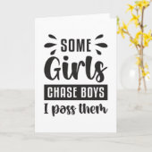 Einige Mädchen jagen Jungs, die ich am Schwimmbad  Karte (Gelbe Blume)