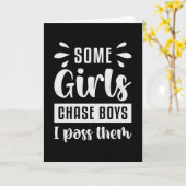 Einige Mädchen jagen Jungs, die ich vorbei schwimm Karte (Gelbe Blume)