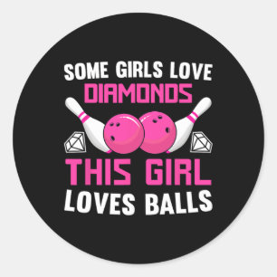 Einige Mädchen Liebe Diamonds Dieses Mädchen Liebe Runder Aufkleber