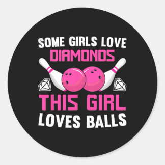 Einige Mädchen Liebe Diamonds Dieses Mädchen Liebe Runder Aufkleber